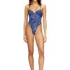 bridget-dnm Denim-effect mesh bodysuit bridget-dnm Denim-effect mesh bodysuit