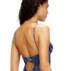 bridget-dnm Denim-effect mesh bodysuit bridget-dnm Denim-effect mesh bodysuit