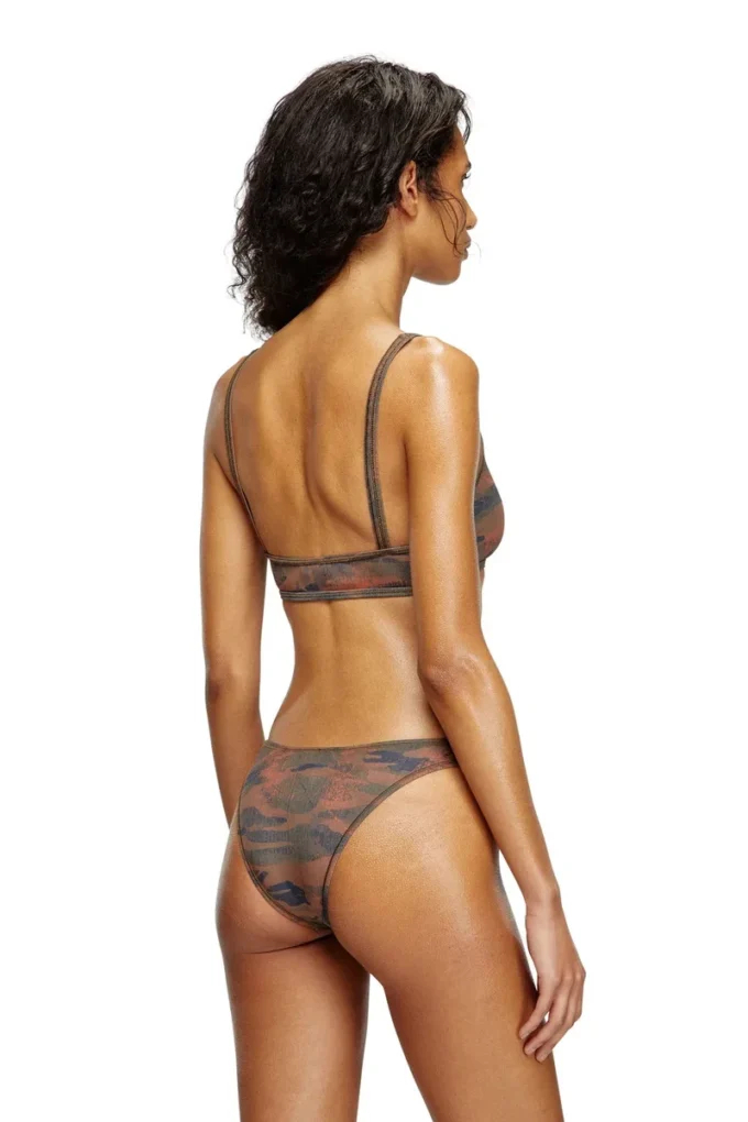 bunchy-utlt Camo bikini bottoms with cut-out logo bunchy-utlt Camo bikini bottoms with cut-out logo