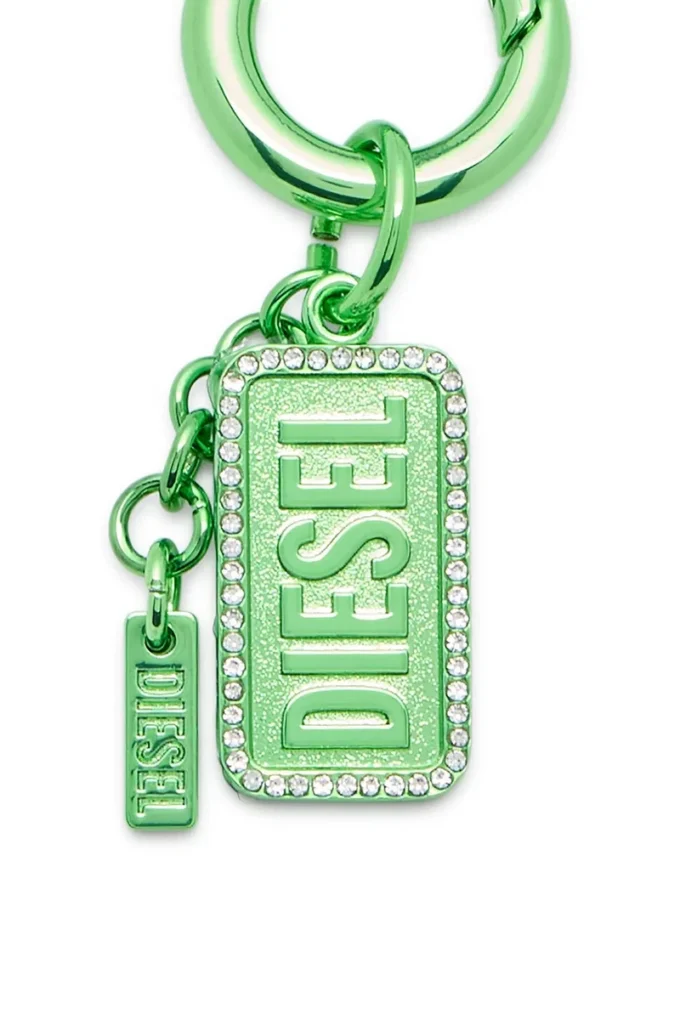 charm-diesel Metal keyring with Diesel logo and rhinestones charm-diesel Metal keyring with Diesel logo and rhinestones