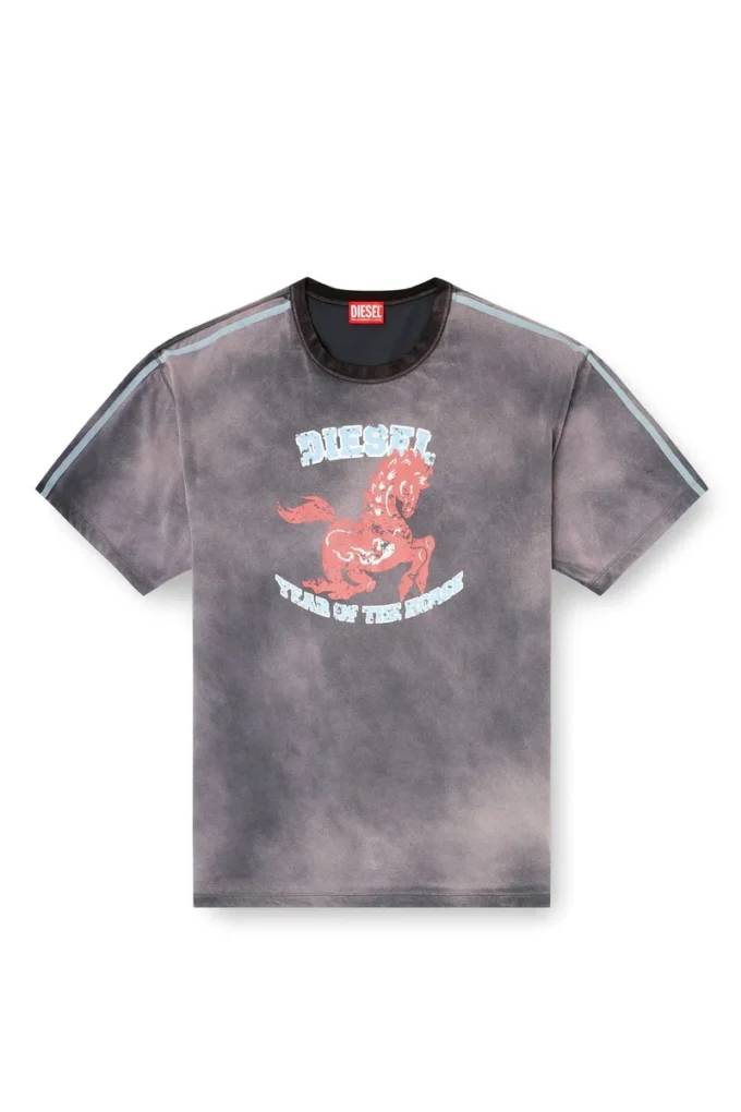 cl-t-boxt-horse Cotton T-shirt with horse graphic print cl-t-boxt-horse Cotton T-shirt with horse graphic print