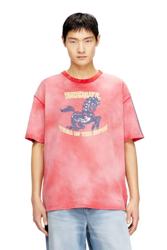 cl-t-boxt-horse Cotton T-shirt with horse graphic print cl-t-boxt-horse Cotton T-shirt with horse graphic print