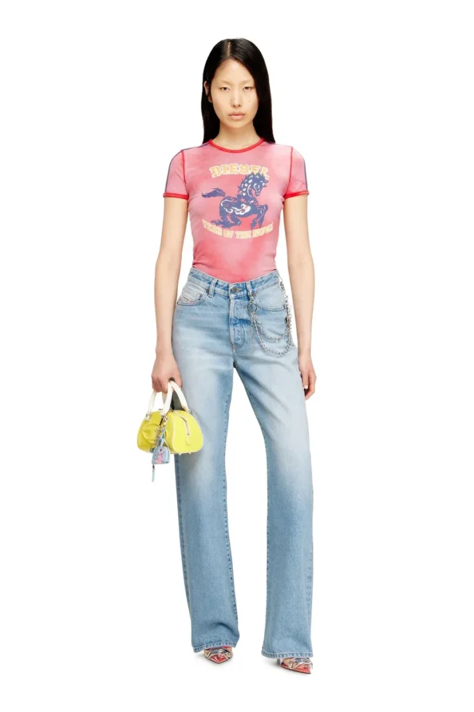 cl-t-uncutie-horse Cotton stretch T-shirt with horse graphic print cl-t-uncutie-horse Cotton stretch T-shirt with horse graphic print