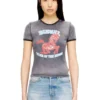cl-t-uncutie-horse Cotton stretch T-shirt with horse graphic print cl-t-uncutie-horse Cotton stretch T-shirt with horse graphic print
