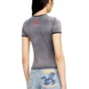 cl-t-uncutie-horse Cotton stretch T-shirt with horse graphic print cl-t-uncutie-horse Cotton stretch T-shirt with horse graphic print