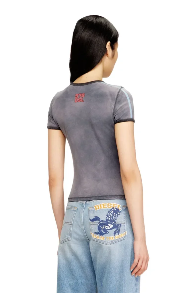 cl-t-uncutie-horse Cotton stretch T-shirt with horse graphic print cl-t-uncutie-horse Cotton stretch T-shirt with horse graphic print