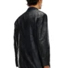 d-bla-fse Denim blazer with craquelé coating d-bla-fse Denim blazer with craquelé coating