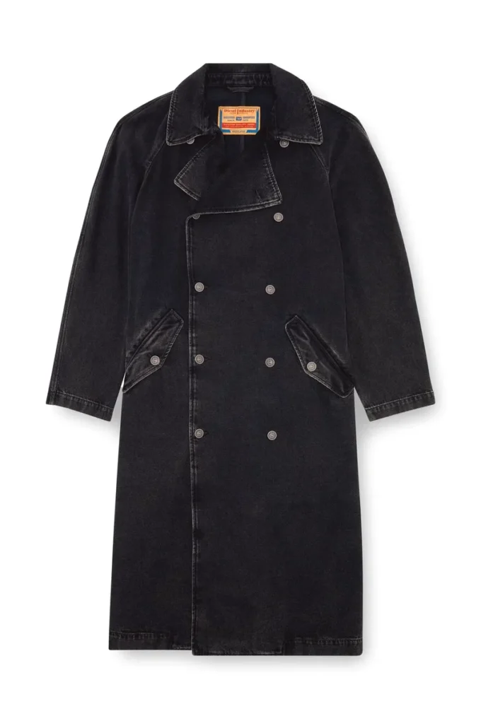 d-delirious-d Trench coat in clean-wash denim d-delirious-d Trench coat in clean-wash denim