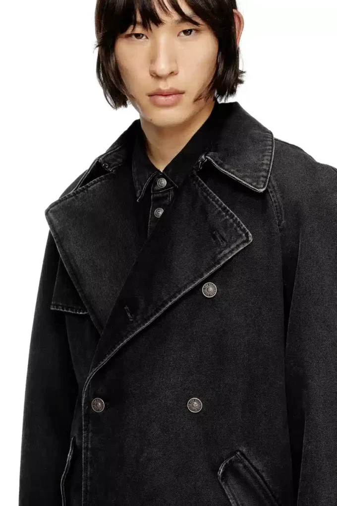 d-delirious-d Trench coat in clean-wash denim d-delirious-d Trench coat in clean-wash denim