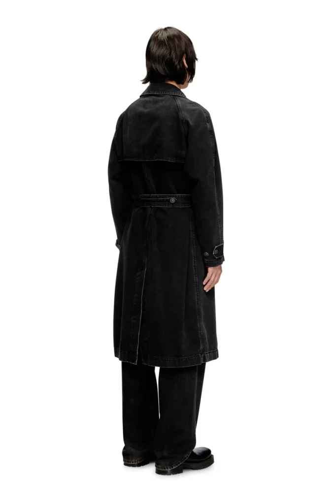 d-delirious-d Trench coat in clean-wash denim d-delirious-d Trench coat in clean-wash denim