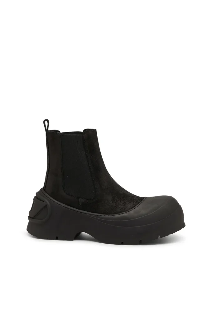 d-donald beatle D-Donald-Chelsea boots in waxed suede and rubber d-donald beatle D-Donald-Chelsea boots in waxed suede and rubber