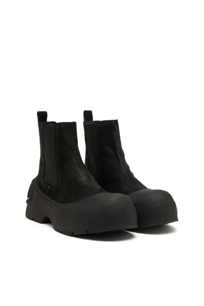 d-donald beatle D-Donald-Chelsea boots in waxed suede and rubber d-donald beatle D-Donald-Chelsea boots in waxed suede and rubber