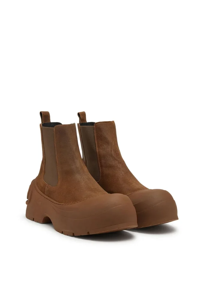 d-donald beatle D-Donald-Chelsea boots in waxed suede and rubber d-donald beatle D-Donald-Chelsea boots in waxed suede and rubber