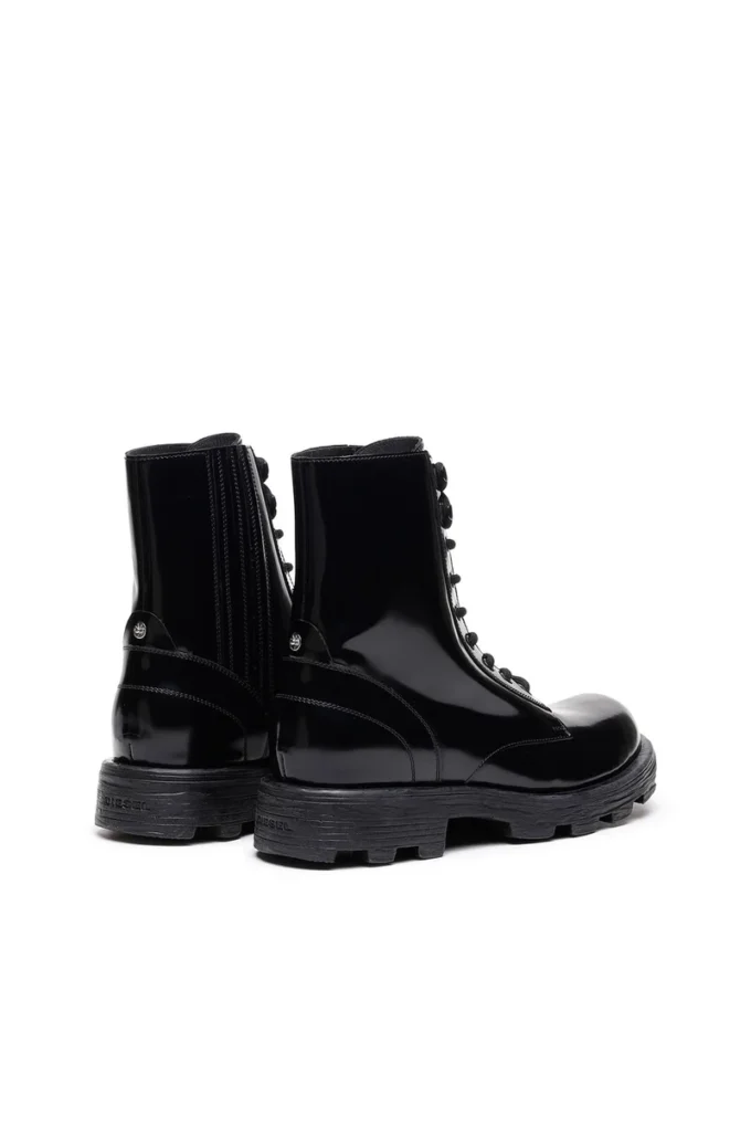 d-hammer bt D-Hammer-Combat boots in glossed leather d-hammer bt D-Hammer-Combat boots in glossed leather