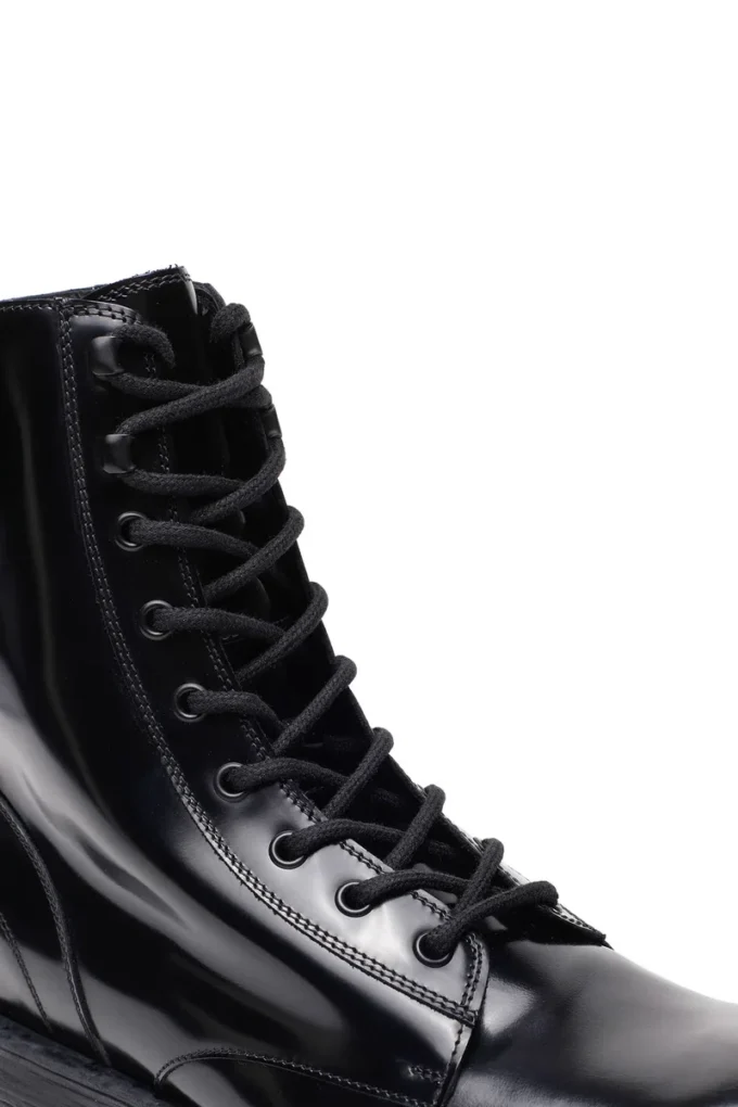 d-hammer bt D-Hammer-Combat boots in glossed leather d-hammer bt D-Hammer-Combat boots in glossed leather