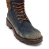 d-hammer lace up w D-Hammer-Combat boots in denim and suede
