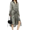 d-iletta Wrap dress in denim-look viscose d-iletta Wrap dress in denim-look viscose