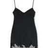 d-inlay-r1 Nylon mini dress with tulle insert d-inlay-r1 Nylon mini dress with tulle insert