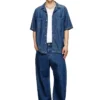 d-paroshort Bowling shirt in denim d-paroshort Bowling shirt in denim
