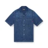 d-paroshort Bowling shirt in denim d-paroshort Bowling shirt in denim