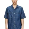 d-paroshort Bowling shirt in denim d-paroshort Bowling shirt in denim