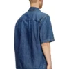 d-paroshort Bowling shirt in denim d-paroshort Bowling shirt in denim