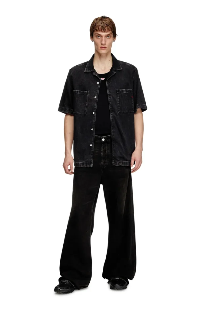 d-paroshort Bowling shirt in Tencel denim d-paroshort Bowling shirt in Tencel denim