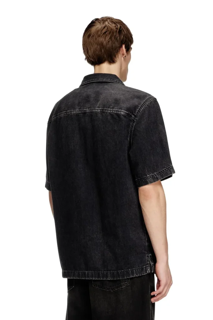 d-paroshort Bowling shirt in Tencel denim d-paroshort Bowling shirt in Tencel denim