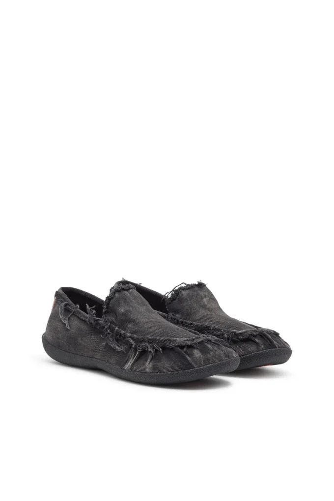 d-shock moc D-Shock-Distressed denim loafers d-shock moc D-Shock-Distressed denim loafers