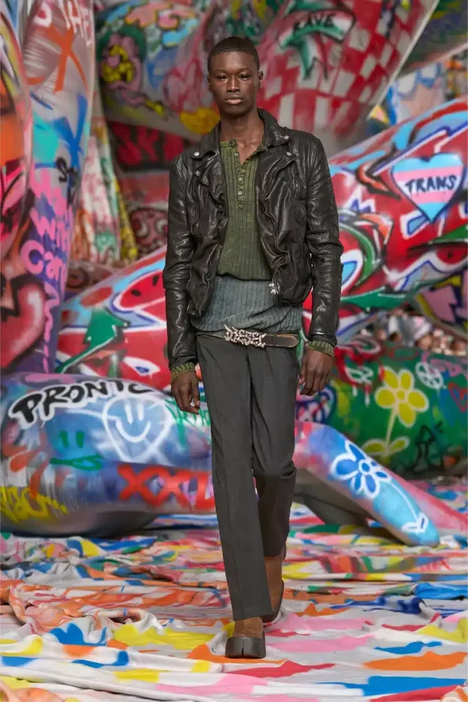l-uncan Biker jacket in boiled leather l-uncan Biker jacket in boiled leather