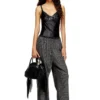p-yrite Wool pants with welt pockets