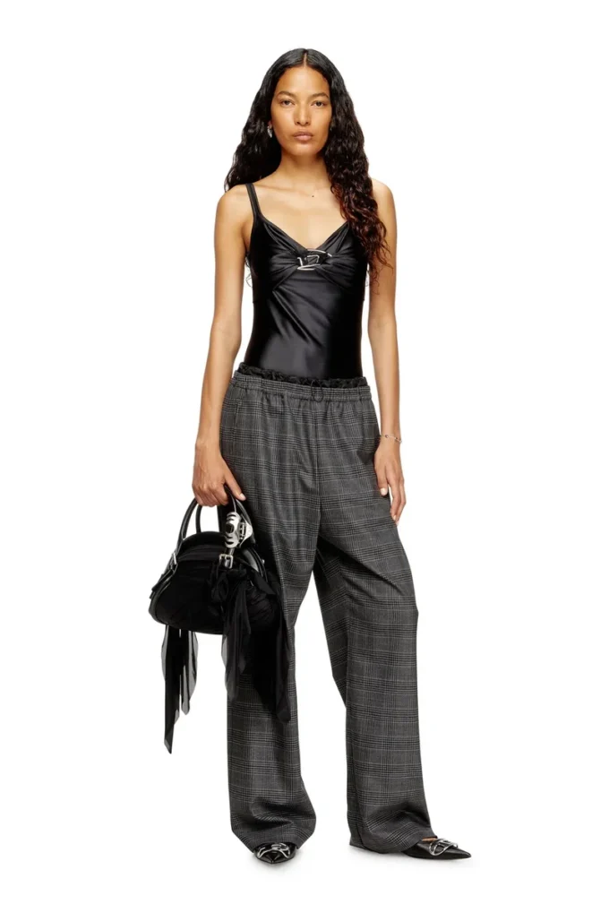 p-yrite Wool pants with welt pockets