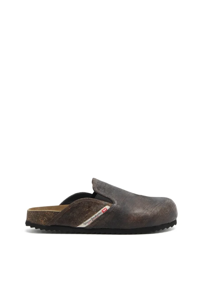 d-woodstock slip-on D-Woodstock-Clogs in crackle-effect suede d-woodstock slip-on D-Woodstock-Clogs in crackle-effect suede