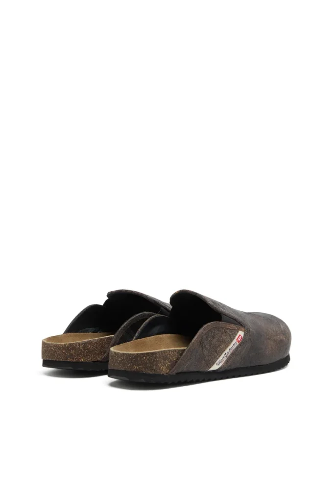 d-woodstock slip-on D-Woodstock-Clogs in crackle-effect suede d-woodstock slip-on D-Woodstock-Clogs in crackle-effect suede