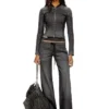 de-gary-d jogg Cropped jacket in monochrome denim de-gary-d jogg Cropped jacket in monochrome denim