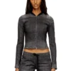 de-gary-d jogg Cropped jacket in monochrome denim de-gary-d jogg Cropped jacket in monochrome denim