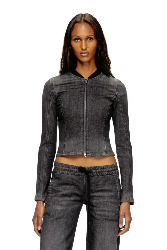 de-gary-d jogg Cropped jacket in monochrome denim de-gary-d jogg Cropped jacket in monochrome denim
