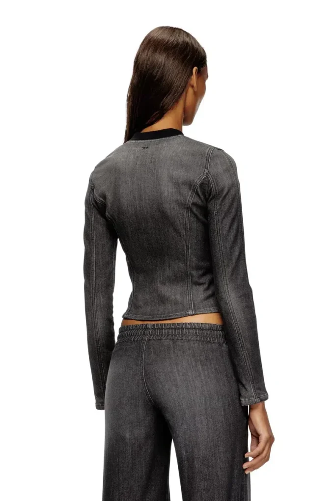 de-gary-d jogg Cropped jacket in monochrome denim de-gary-d jogg Cropped jacket in monochrome denim