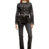 de-graffy-fsh Jacket in lasered cotton-hemp denim