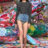 g-crop-g Cropped jacket in bouclé fabric