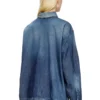 de-priss Henley top in contrast-effect denim de-priss Henley top in contrast-effect denim