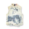 de-tapi-fsh2 Sleeveless top in houndstooth-weave denim de-tapi-fsh2 Sleeveless top in houndstooth-weave denim