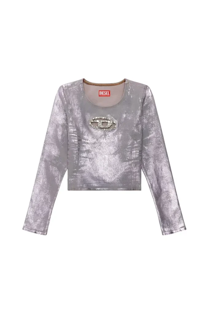 de-top1-fse Long-sleeve top with crystal plaque de-top1-fse Long-sleeve top with crystal plaque