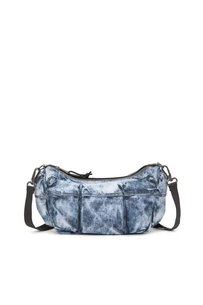 diesel shoulder bag Multipocket bag in trompe l’oeil denim diesel shoulder bag Multipocket bag in trompe l’oeil denim