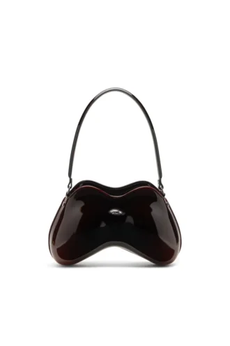 double-d shoulder Double-D-Rigid shoulder bag in dégradé glossy PU double-d shoulder Double-D-Rigid shoulder bag in dégradé glossy PU