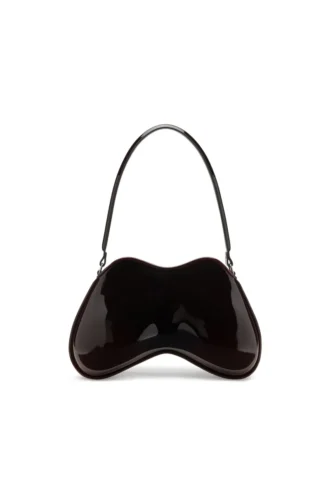 double-d shoulder Double-D-Rigid shoulder bag in dégradé glossy PU double-d shoulder Double-D-Rigid shoulder bag in dégradé glossy PU