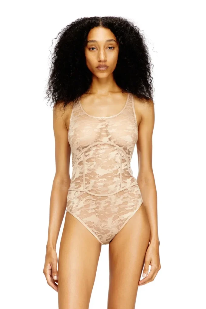 ezzy-utlt Nylon bodysuit with lace design ezzy-utlt Nylon bodysuit with lace design