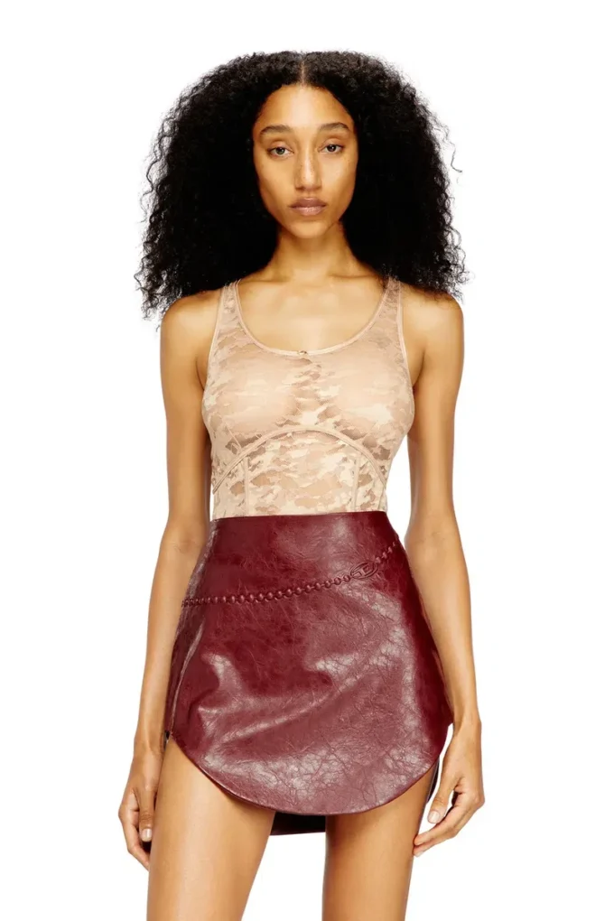 ezzy-utlt Nylon bodysuit with lace design ezzy-utlt Nylon bodysuit with lace design