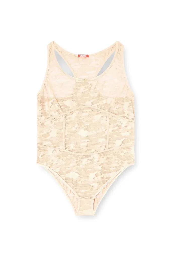 ezzy-utlt Nylon bodysuit with lace design ezzy-utlt Nylon bodysuit with lace design