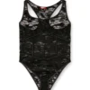 ezzy-utlt Nylon bodysuit with lace design ezzy-utlt Nylon bodysuit with lace design